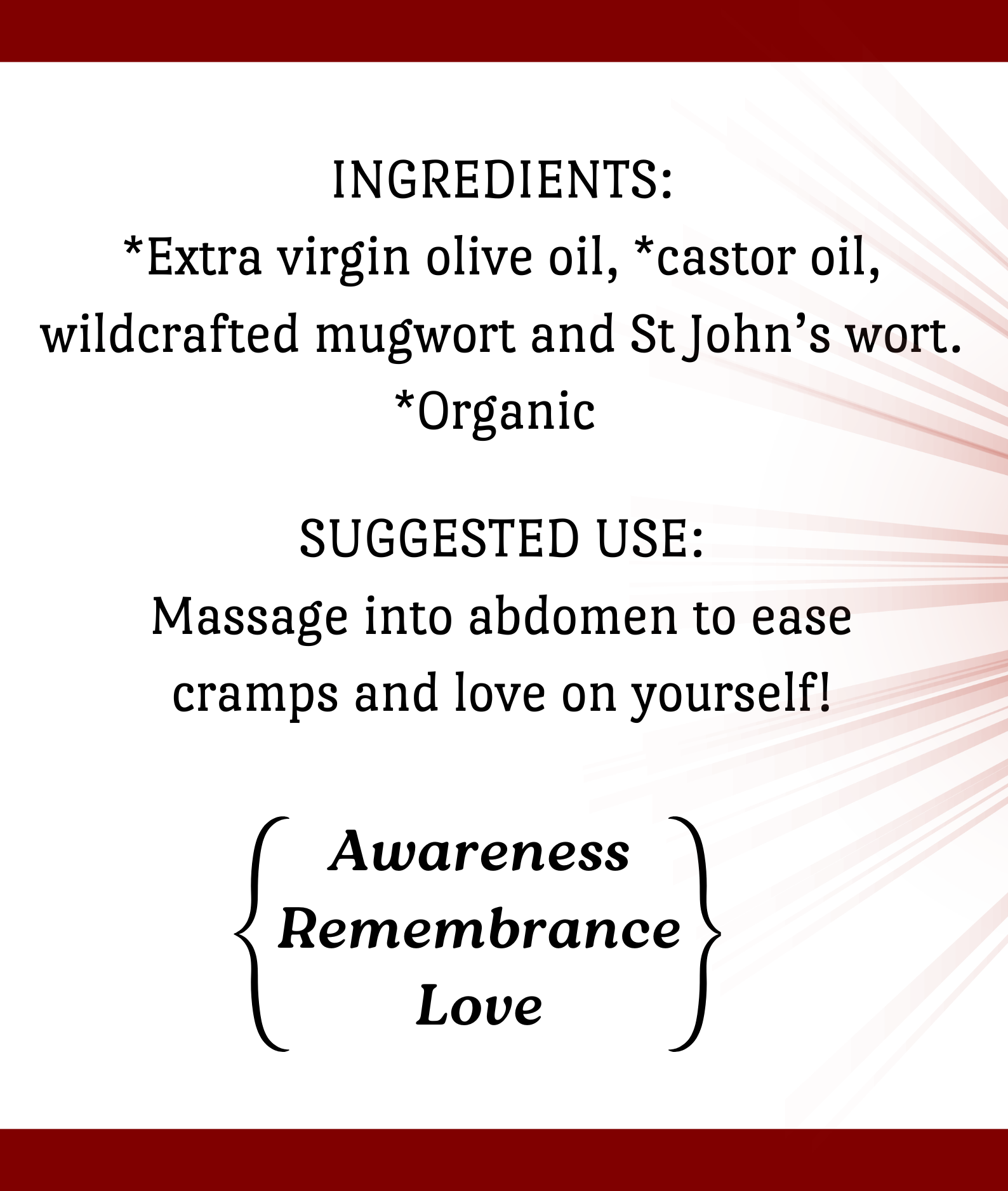 Happy Womb Herbal Oil